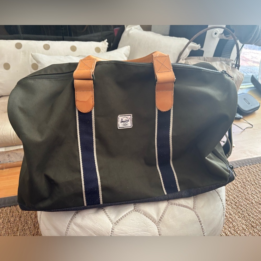 Herschel Supply Company Olive and Tan Duffel Bag